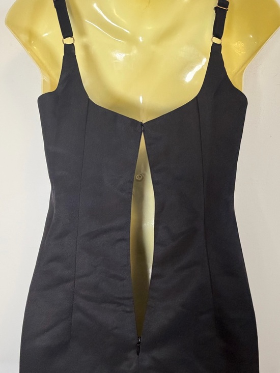 NWT PepperMayo Aretha Black Mini Dress with Gold Ring Straps - Picture 7 of 9